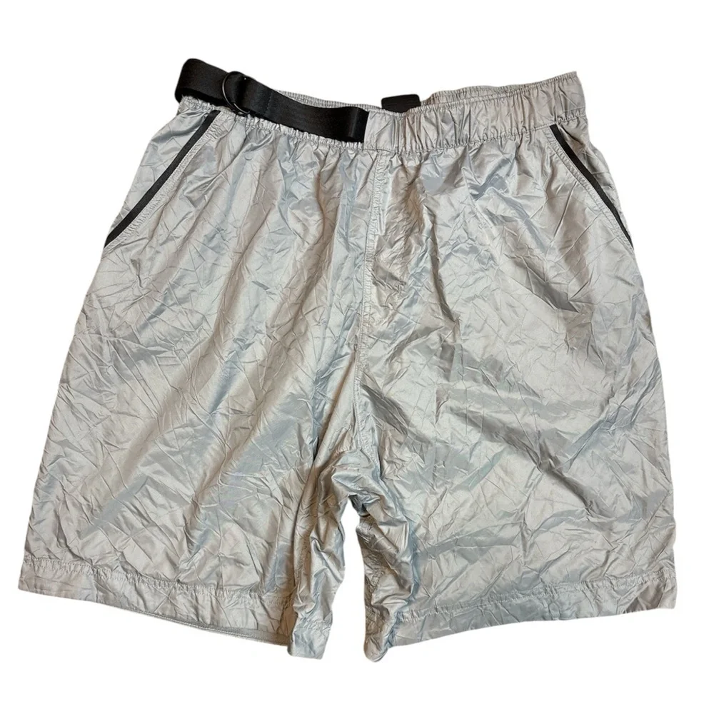 Nike Sportswear Tech Pack 9” Nylon Gray Crinkle Shorts CJ5188-073 XL